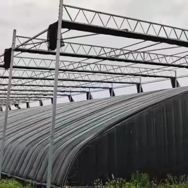 Welded Steel Truss Single-Slope Solar Greenhouse